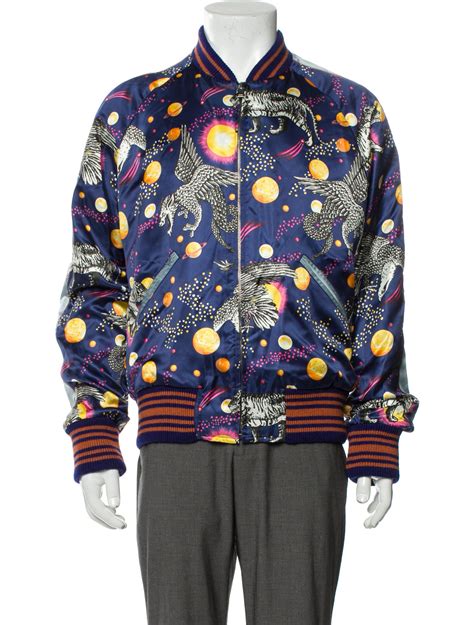 New Tags men's Gucci space animals printed bomber jacket Size 